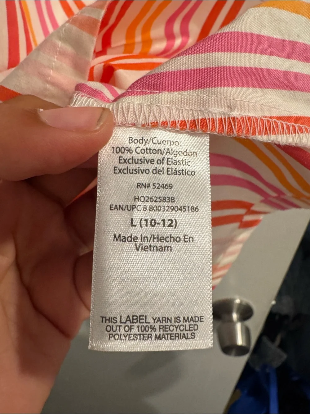 Wonder Nation Pink Orange Yellow Striped Sundress Women's Large Summer